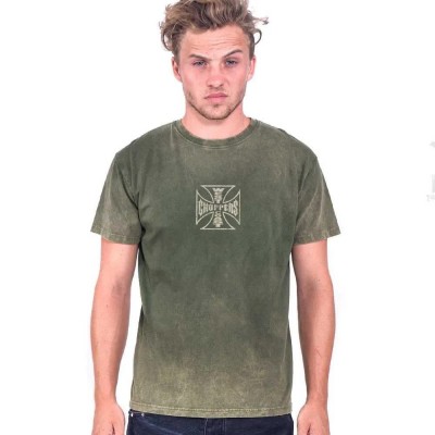 тениска,мъжки,тениски,west,coast,choppers,loud,pipes,short,sleeve,t,shirt,green,(vintage,green)