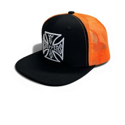 шапка,всички,шапки,west,coast,choppers,og,flatbill,cap,black,(black,orange)
