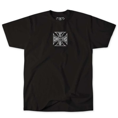 тениска,мъжки,тениски,west,coast,choppers,parts,short,sleeve,t,shirt,black,white,(black)
