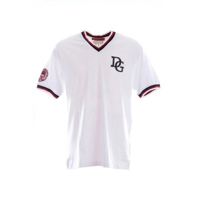 тениска,мъжки,тениски,dolce,&,gabbana,734448,short,sleeve,v,neck,t,shirt,white,(white)