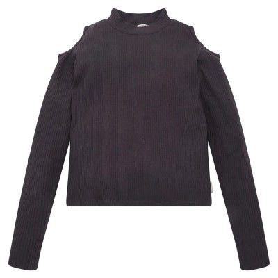 тениска,детски,тениски,tom,tailor,cropped,rib,long,sleeve,t,shirt,coal,grey,(grey)