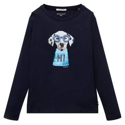 тениска,детски,тениски,tom,tailor,technical,artwork,long,sleeve,t,shirt,blue,(sky,captain,blue)