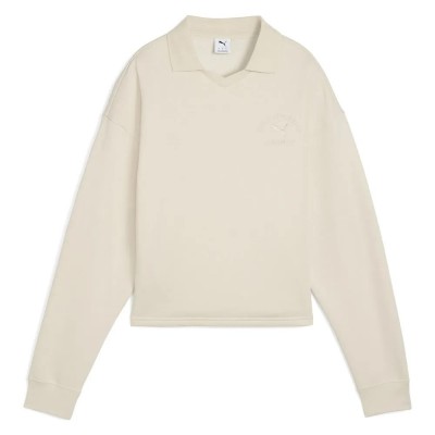 дамски,блузи,с,яка,puma,class,comfort,short,long,sleeve,polo,alpine,snow,(beige)