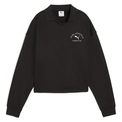 дамски,блузи,с,яка,puma,class,comfort,short,long,sleeve,polo,puma,black,(black)