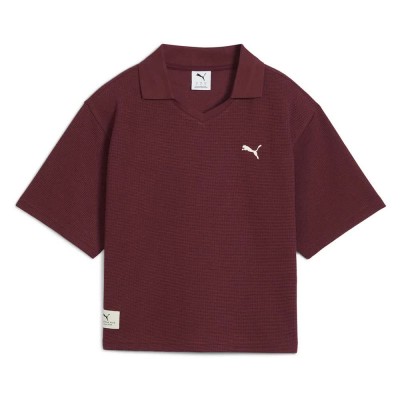 дамски,блузи,с,яка,puma,class,pinnacle,relaxed,fit,short,sleeve,polo,ruby,shimmer,(red)