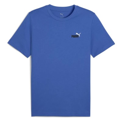 тениска,мъжки,тениски,дамски,тениски,puma,ess,2,color,small,nº1,logo,short,sleeve,t,shirt,blue,(mountain,blue)