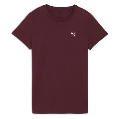 тениска,дамски,тениски,puma,ess,elevated,short,sleeve,t,shirt,ruby,shimmer,(purple)