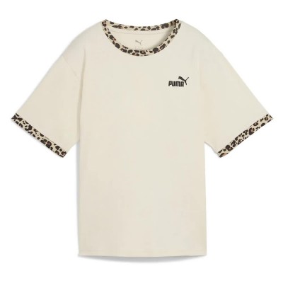 тениска,дамски,тениски,puma,ess,graphic,animal,relaxed,fit,short,sleeve,t,shirt,alpine,snow,(beige)
