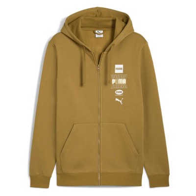 блуза,мъжки,пуловери,puma,ess,logo,lab,holiday,full,zip,sweatshirt,honey,butter,(green)