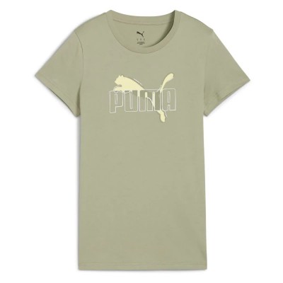 тениска,дамски,тениски,puma,ess,logo,lab,short,sleeve,t,shirt,lux,army,(green)