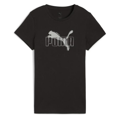тениска,дамски,тениски,puma,ess,logo,lab,short,sleeve,t,shirt,puma,black,(black)