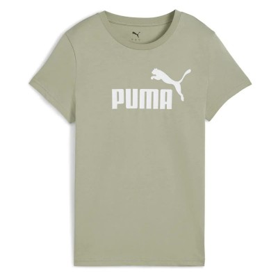 тениска,дамски,тениски,puma,ess,n1,logo,short,sleeve,t,shirt,green,(lux,army)