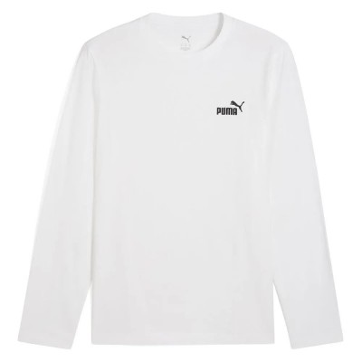 тениска,мъжки,тениски,puma,ess,no,1,logo,long,sleeve,t,shirt,puma,white,(white)