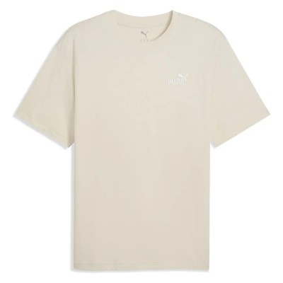 тениска,мъжки,тениски,puma,ess,relaxed,small,no,1,logo,short,sleeve,t,shirt,alpine,snow,(beige)