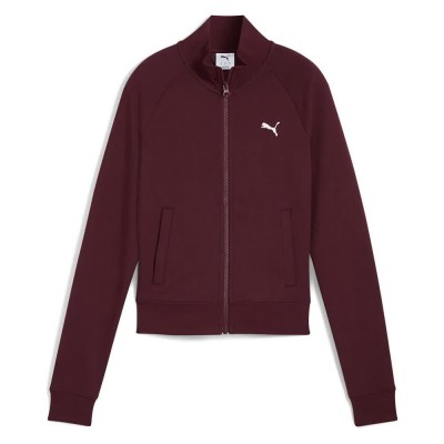 яке,дамски,анцузи,puma,ess,slim,fit,tracksuit,jacket,ruby,shimmer,(red)