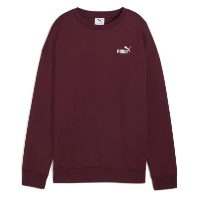 блуза,дамски,блузи,puma,ess,small,no,1,logo,relaxed,fit,sweatshirt,ruby,shimmer,(red)