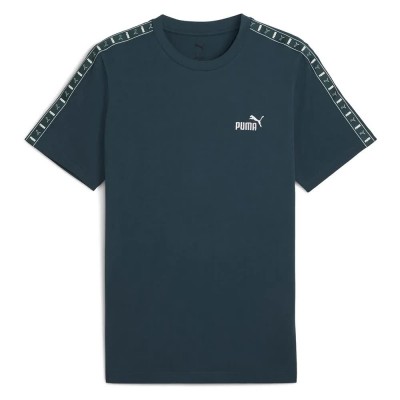 тениска,мъжки,тениски,puma,ess,tape,short,sleeve,t,shirt,green,blue,(green,terrain)