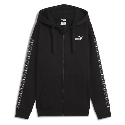 блуза,дамски,блузи,puma,ess,tape,relaxed,fit,full,zip,sweatshirt,black,(puma,black)