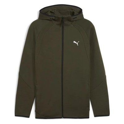 блуза,мъжки,пуловери,puma,evostripe,full,zip,sweatshirt,dark,olive,(green)
