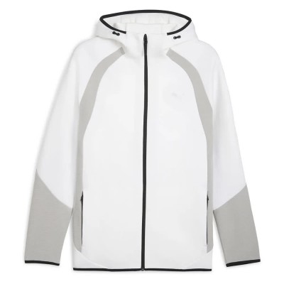 блуза,мъжки,пуловери,puma,evostripe,full,zip,sweatshirt,puma,white,(white)