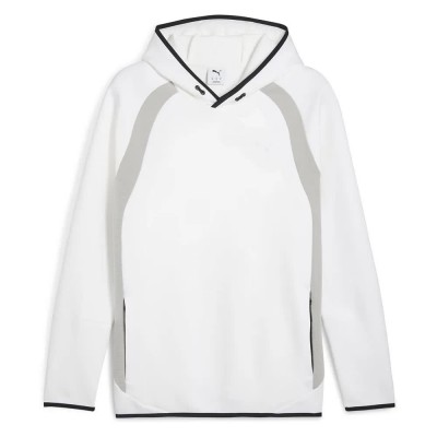 суичър,мъжки,пуловери,puma,evostripe,slim,fit,hoodie,puma,white,(white)