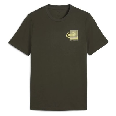 тениска,мъжки,тениски,puma,graphic,small,box,short,sleeve,t,shirt,green,(dark,olive)