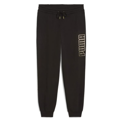 анцуг,дамски,панталони,puma,maximal,metallic,comfort,sweat,pants,black,(puma,black)