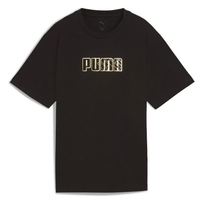 тениска,дамски,тениски,puma,maximal,metallic,relaxed,fit,short,sleeve,t,shirt,black,(puma,black)