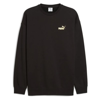 блуза,мъжки,пуловери,puma,maximal,metallic,relaxed,fit,sweatshirt,black,(puma,black)