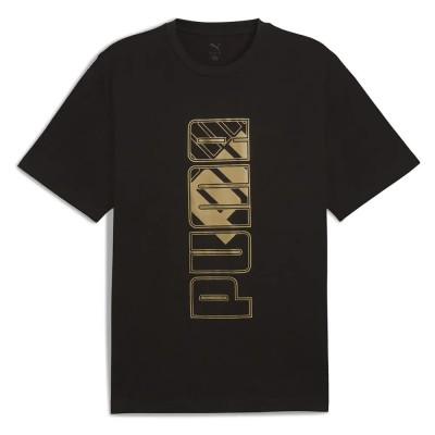 тениска,мъжки,тениски,puma,maximal,metallic,relaxed,fit,short,sleeve,t,shirt,black,(puma,black)