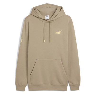 суичър,мъжки,пуловери,puma,maximal,metallic,relaxed,fit,hoodie,beige,(ice,coffee)