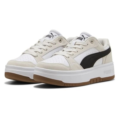 маратонки,дамски,маратонки,puma,rebound,low,sd,trainers,puma,white,puma,black,frosted,ivory