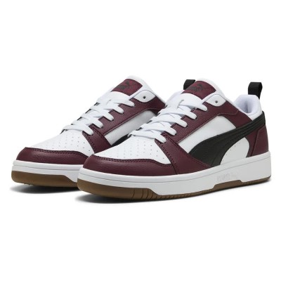 маратонки,мъжки,маратонки,puma,rebound,v6,low,trainers,puma,white,puma,black,ruby,shimmer,(white)