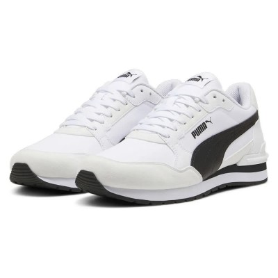 маратонки,мъжки,маратонки,puma,st,runner,v4,nl,trainers,puma,white,puma,black,cast,iron