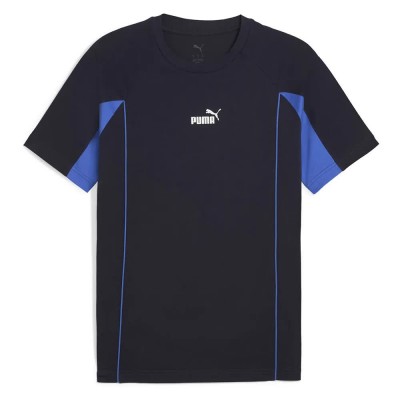 тениска,мъжки,тениски,puma,sport,short,sleeve,t,shirt,new,navy,(black)