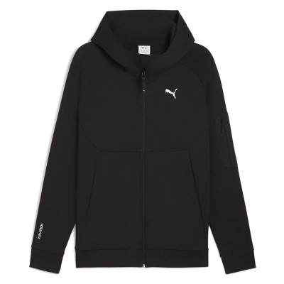 блуза,мъжки,пуловери,puma,tech,full,zip,sweatshirt,puma,black,(black)