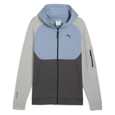 блуза,мъжки,пуловери,puma,tech,full,zip,sweatshirt,cool,blue,(grey)