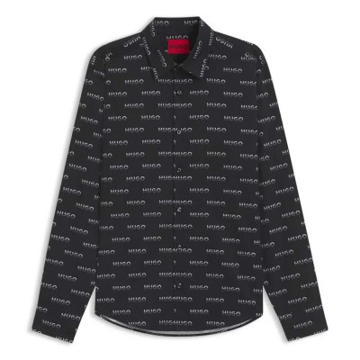мъжки,ризи,hugo,ermo,shirt,black