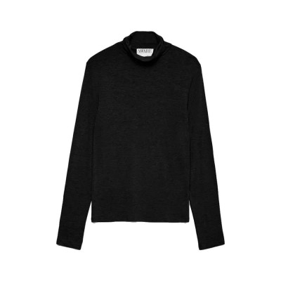 тениска,дамски,тениски,vero,moda,awglesha,roll,long,sleeve,t,shirt,black,(black)