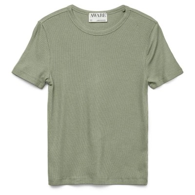 тениска,дамски,тениски,vero,moda,awirwina,short,sleeve,t,shirt,tea,(green)
