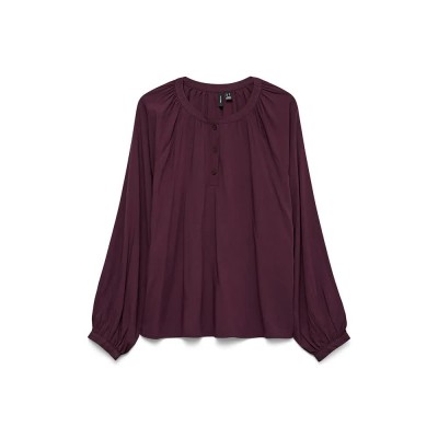 тениска,дамски,тениски,vero,moda,bella,long,sleeve,t,shirt,winetasting,(purple)