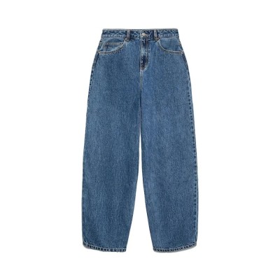 дънки,дамски,панталони,vero,moda,billie,barrel,ankle,fit,li3142,high,waist,jeans,medium,blue,denim,(blue)