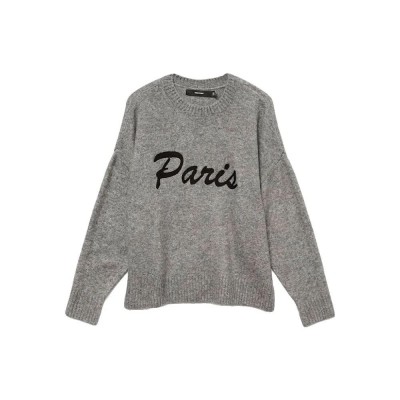 блуза,дамски,пуловери,дамски,плетени,дрехи,vero,moda,boom,sweater,grey,(medium,grey,melange,w,black,w,paris,text)
