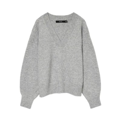 блуза,дамски,пуловери,дамски,плетени,дрехи,vero,moda,boom,v,neck,sweater,light,grey,melange