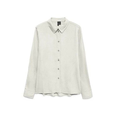 риза,с,дълъг,ръкав,дамски,блузи,дамски,ризи,vero,moda,bumpy,long,sleeve,shirt,snow,white,(white)