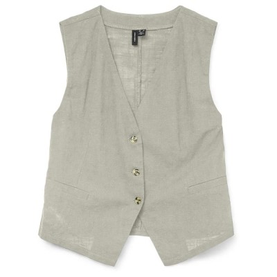 елек,дамски,сака,vero,moda,caia,waistcoat,grey,(silver,lining)