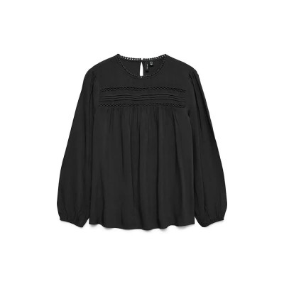 тениска,дамски,тениски,vero,moda,debbie,long,sleeve,t,shirt,black