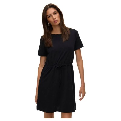 рокля,дамски,поли,и,рокли,vero,moda,luna,short,sleeve,short,dress,black
