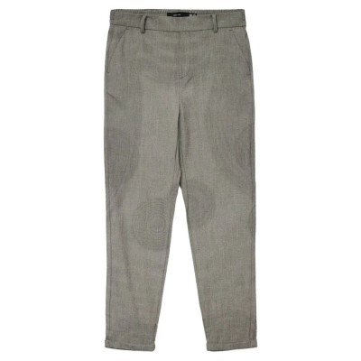 панталони,дамски,панталони,vero,moda,maya,kiara,loose,fit,pants,black,brown,melange,(grey)