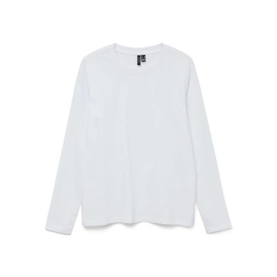 тениска,дамски,тениски,vero,moda,paulina,long,sleeve,t,shirt,bright,white,(white)